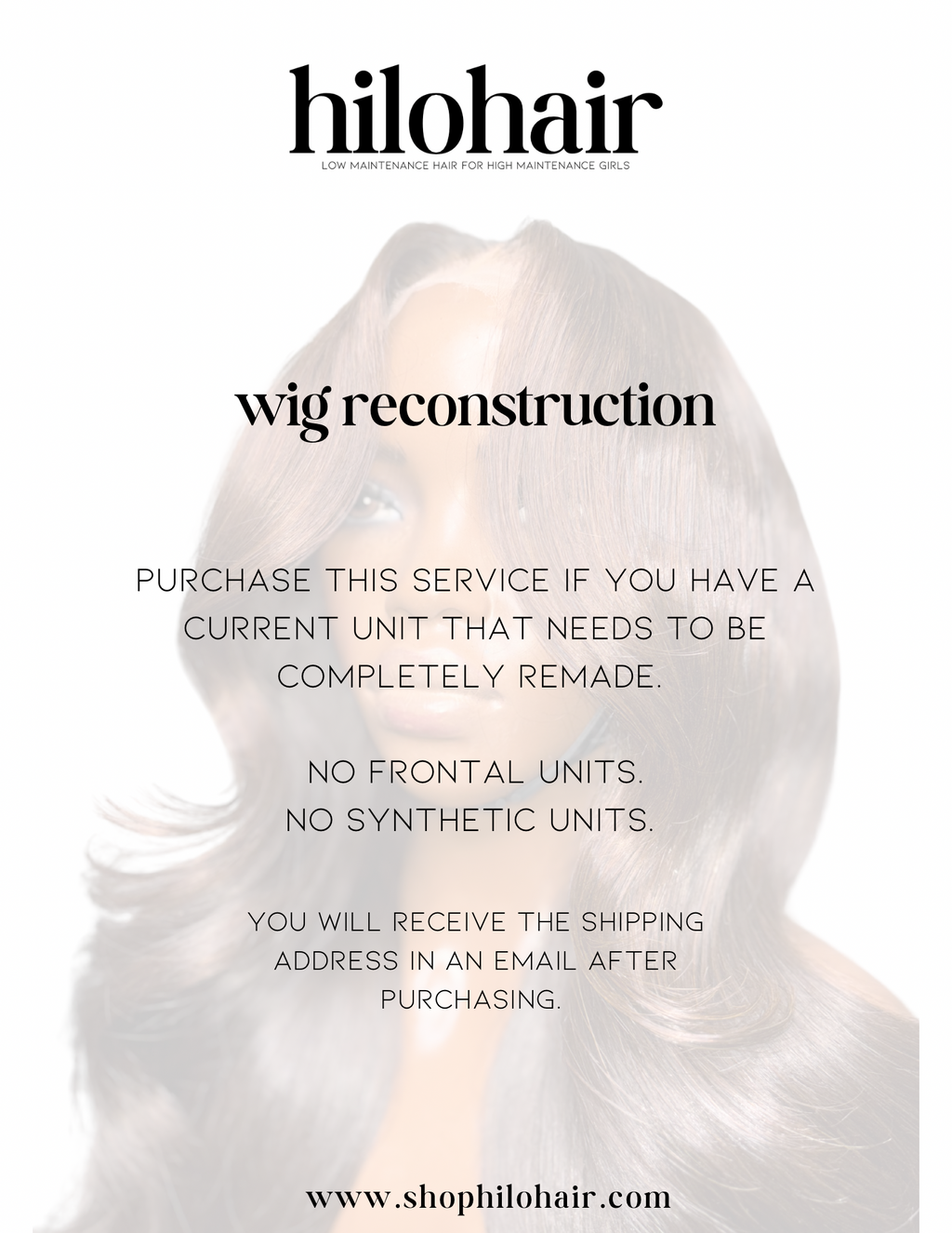 WIG RECONSTUCTION