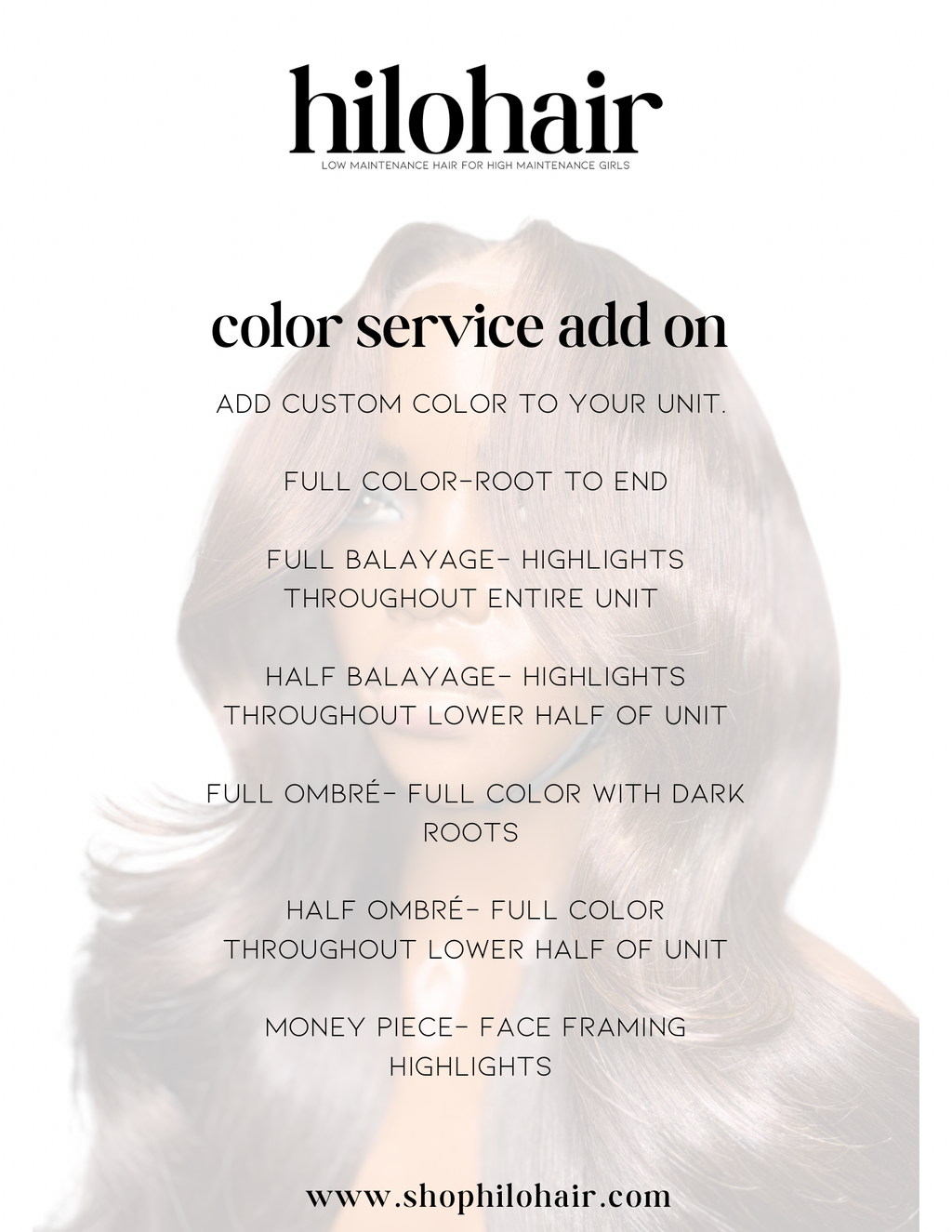 COLOR SERVICE ADD ON